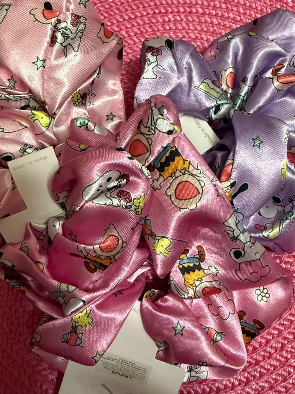 Set of 3 Snoopy Scrunchies